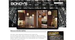 Desktop Screenshot of bondyslighting.com